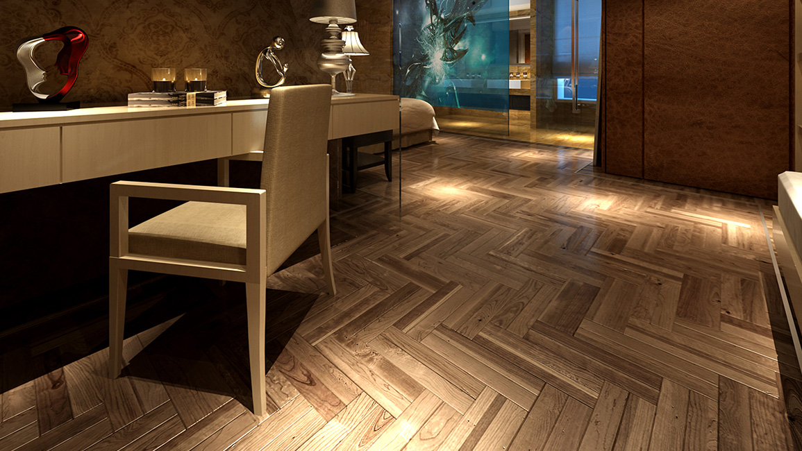 herringbone floor